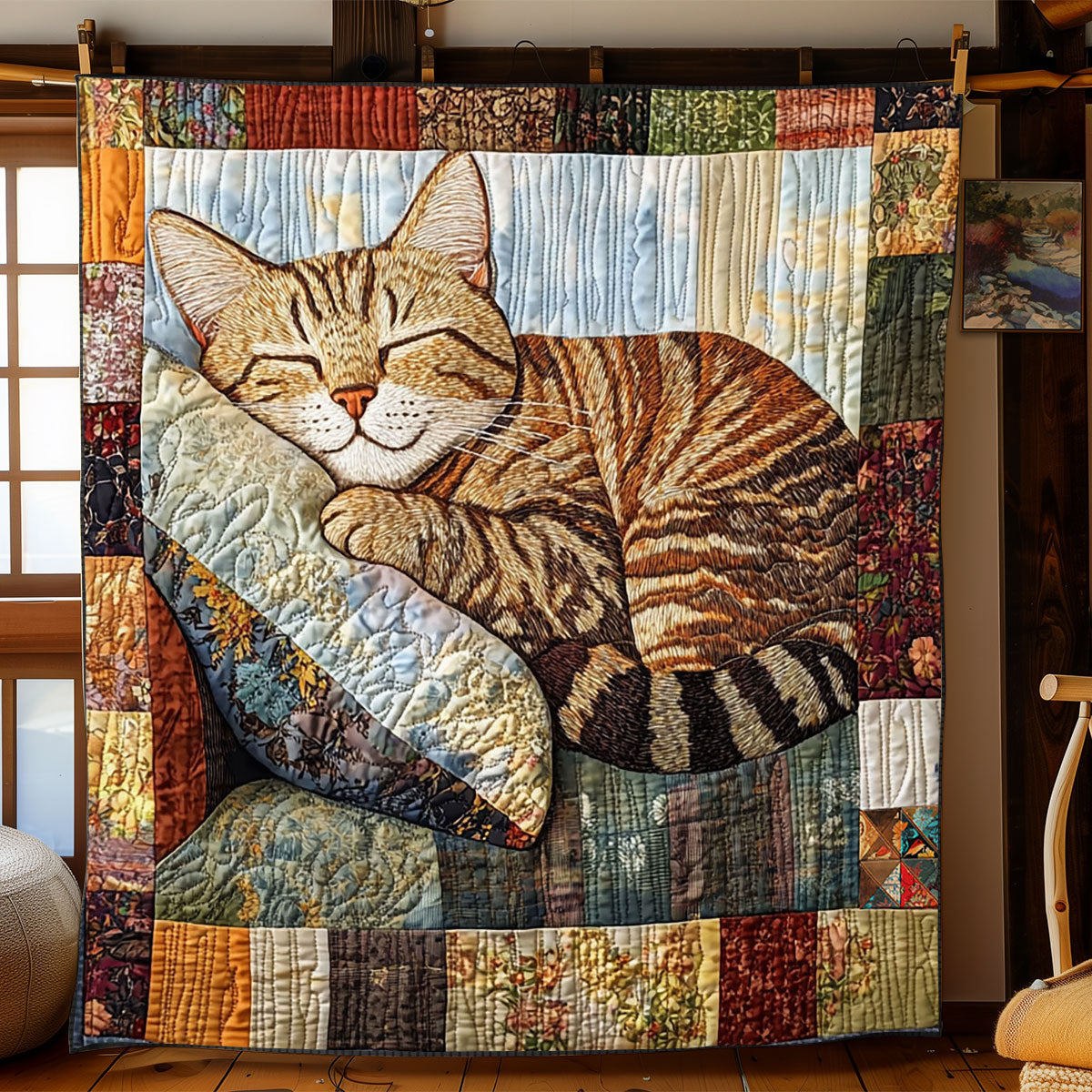 Rynx | Patchwork Sleeping Cat Blanket