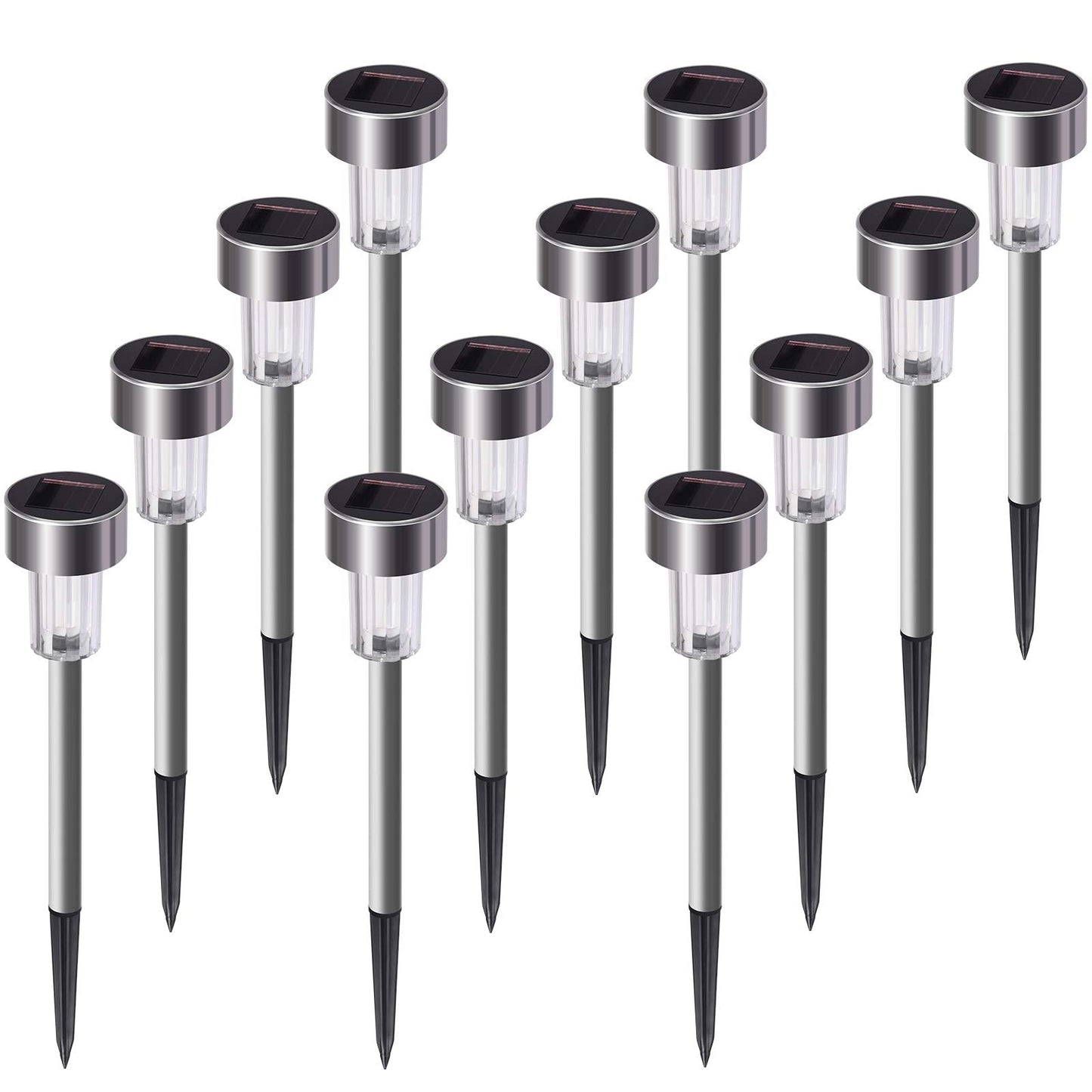 Rynx | Sunlight Outdoor Christmas, 16 Pack Solar Garden Lights Garden Lights Solar Powered Waterproof Steel Metal Auto On/Off Lights Lights Strong For Up To 10 Hours For Pathway Walkway Patio Garden Lawn Driveway