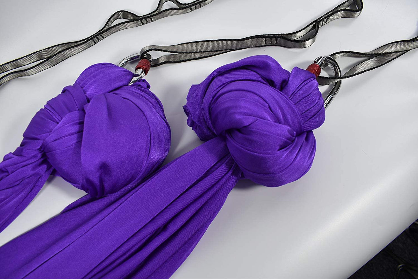 Rynx | Aerial Yoga Swing Set, L:5M W:2.8M Anti Gravity Hammock Inversion Exercises Includes 2 Carabiners, 2 Daisy Chain, 1 Hanging Instructions.