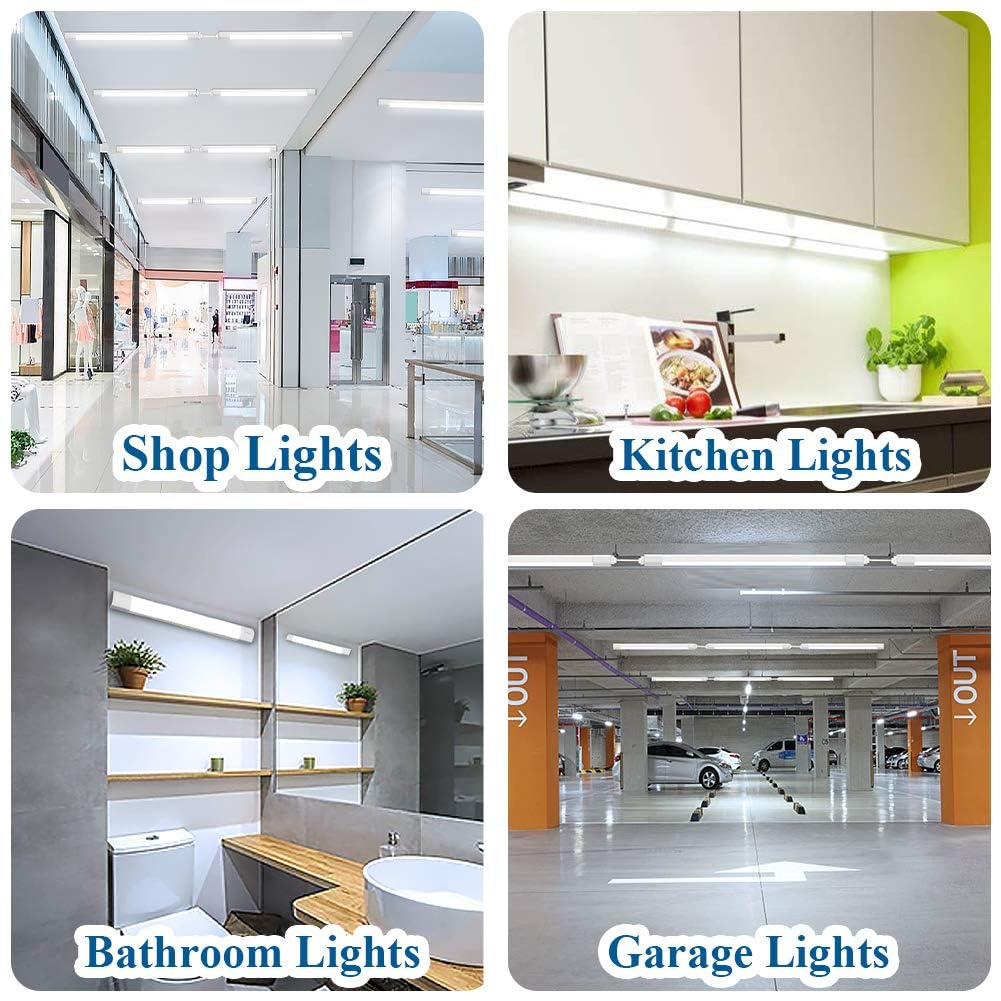 Rynx | Airand Led Shop Light 2Ft/4Ft, Linkable 5000K, 1800 Lm, With Cable