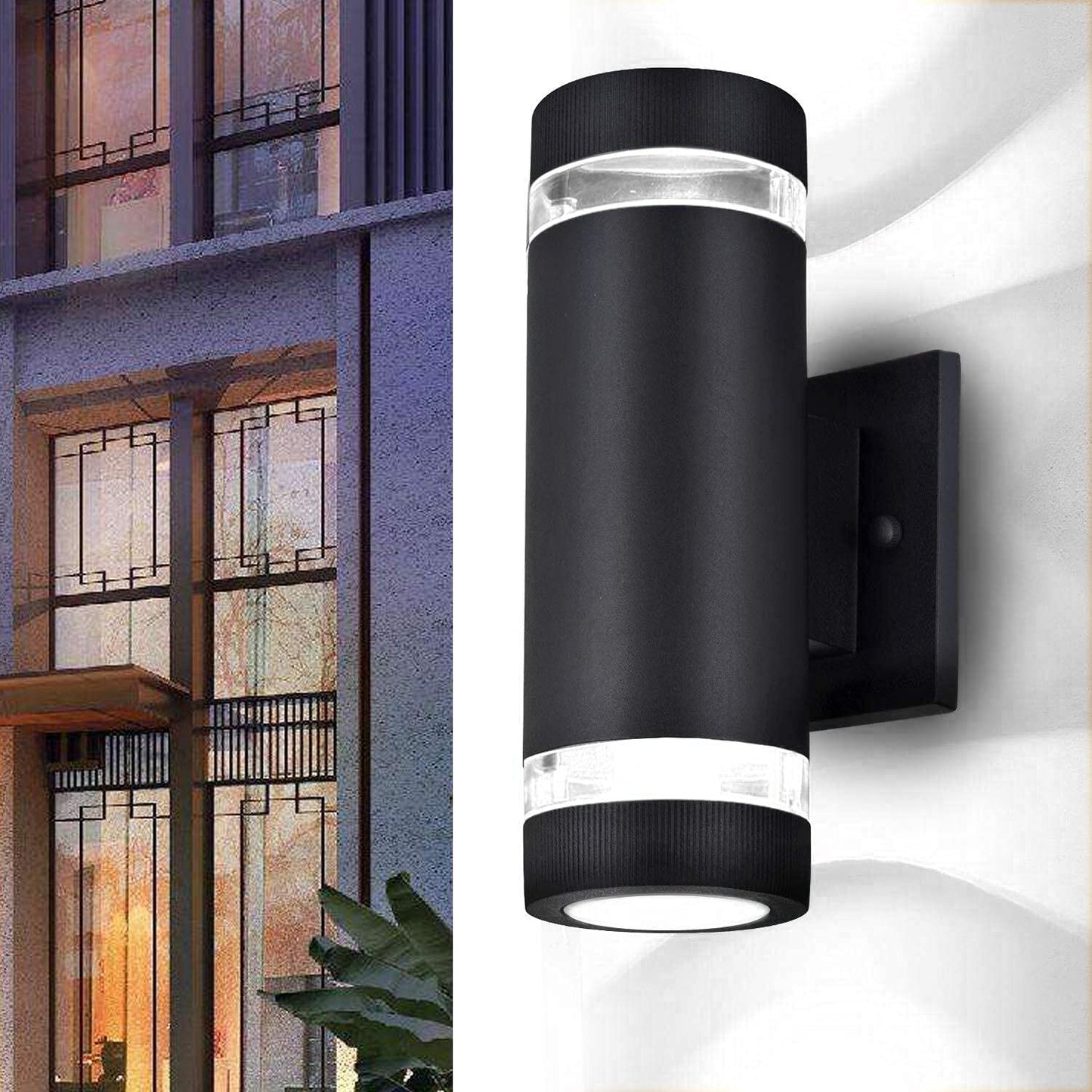 Rynx | Rosykite Outdoor Wall Lamp - Dusk To Dawn Etl Listed Modern Aluminum Fixture 6000K