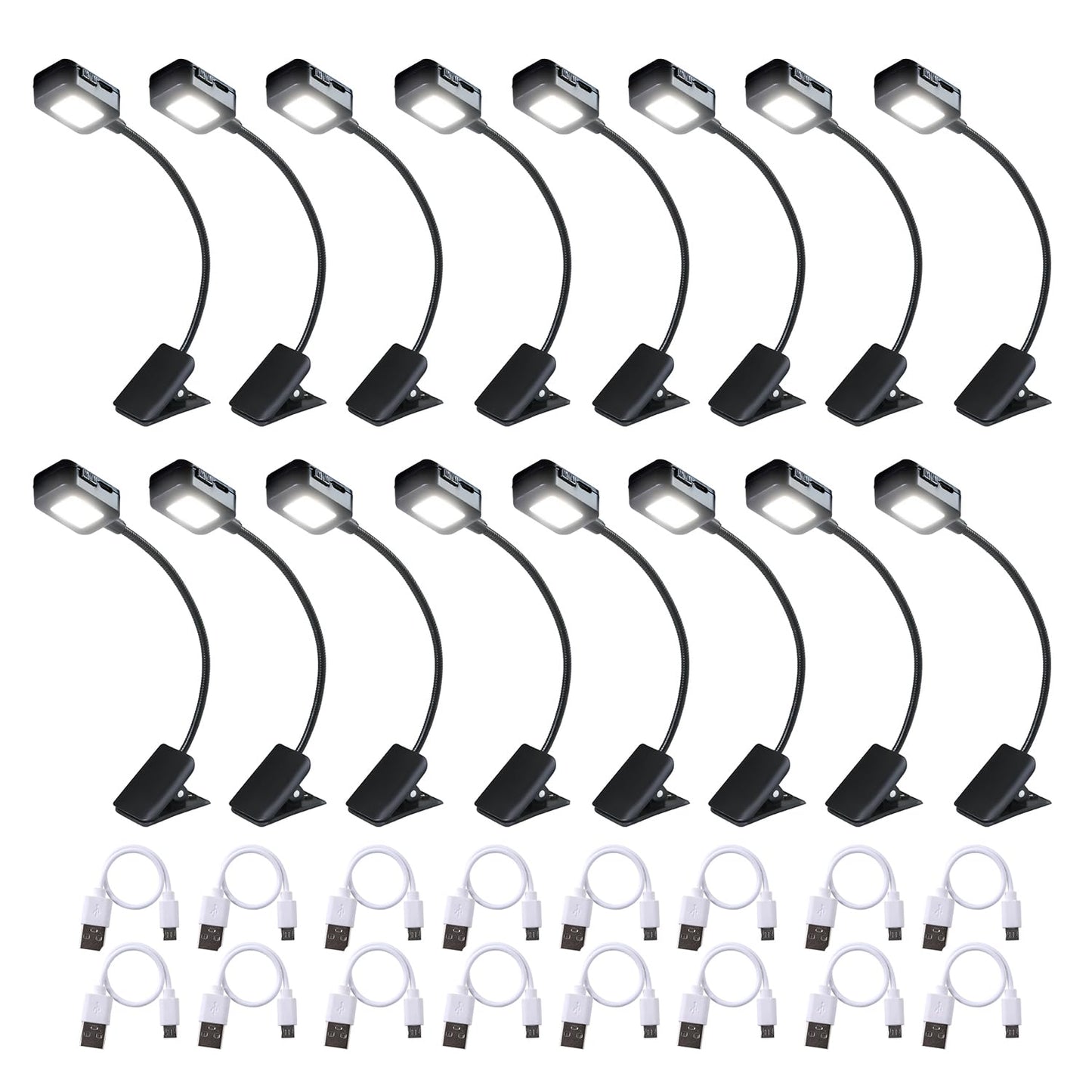 Rynx | Kunhe Rechargeable Book Lamps Storkjøp, Small Book Lamp For Reading In Bed At Night, Reading Lamp Clips On A Book, Lightweight