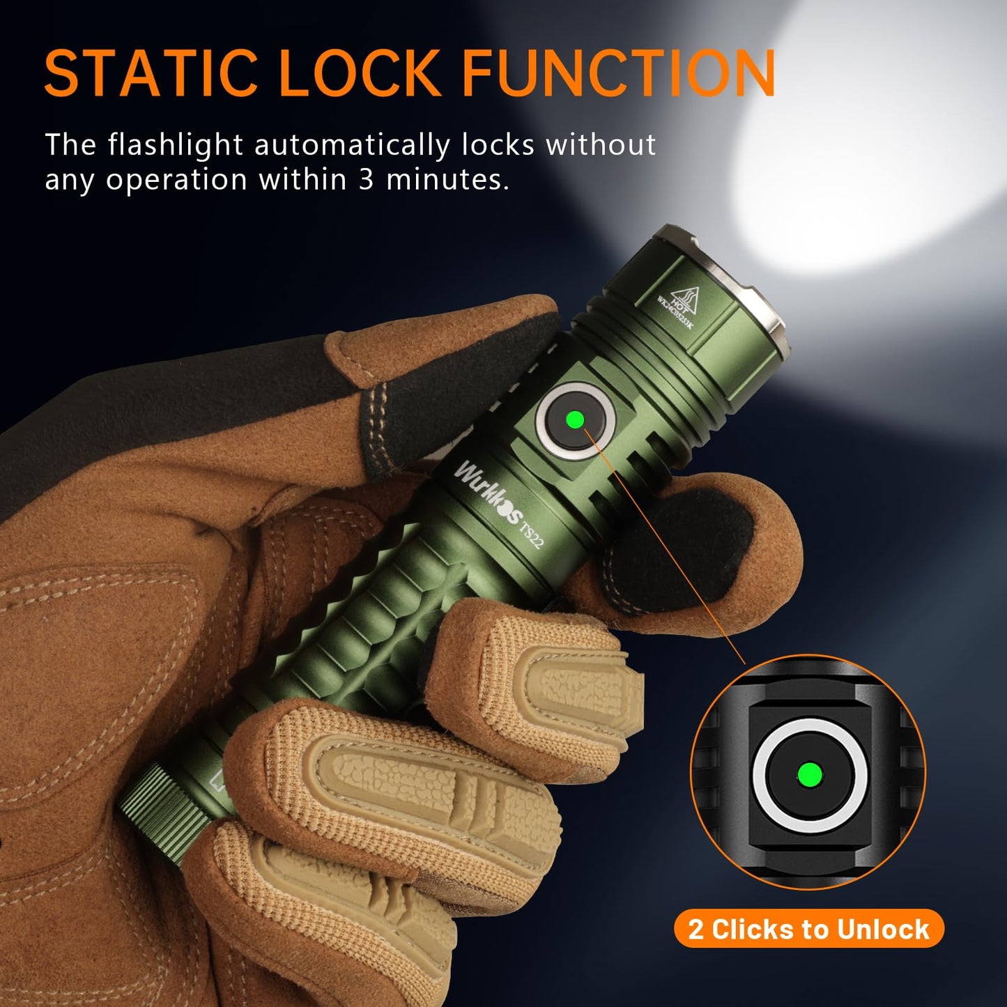 Rynx | Wurkkos Ts22 Led Flashlight 4500 Lumen Rechargeable Usb C Ip68 For Hiking & Emergencies