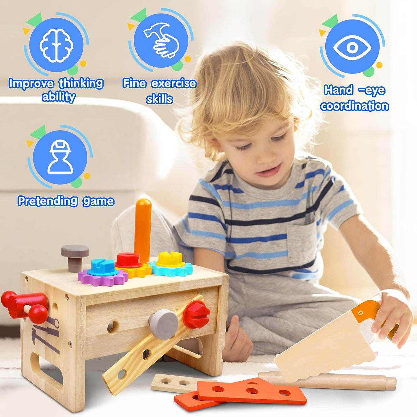 Rynx | Three Children's Tools - Creative Play Joy - Unique Toolbox