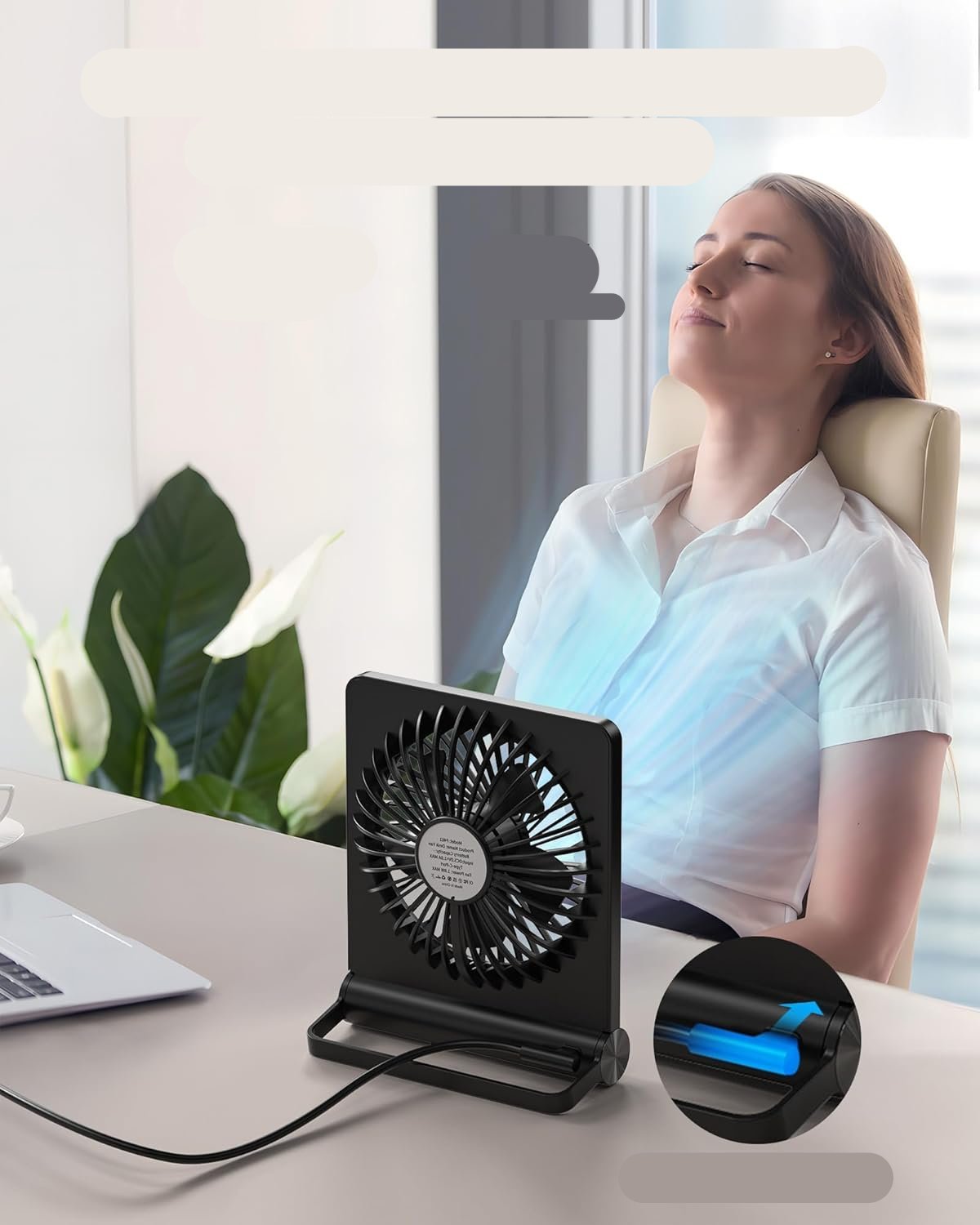 Rynx | QuietBreeze - Ultra-quiet compact table fan