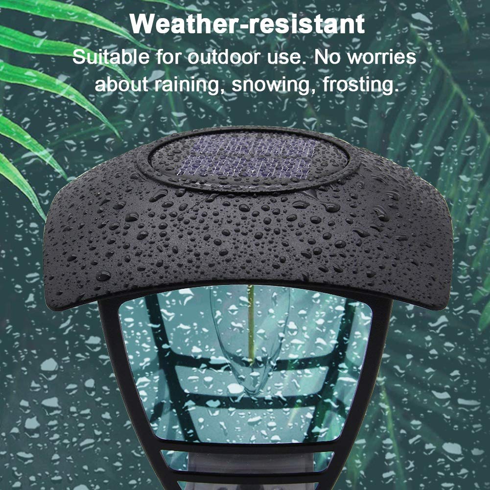 Rynx | Magic Gift Vintage Solar Light, 4 Pack, Warm White LED Bulbs for Garden & Pathway