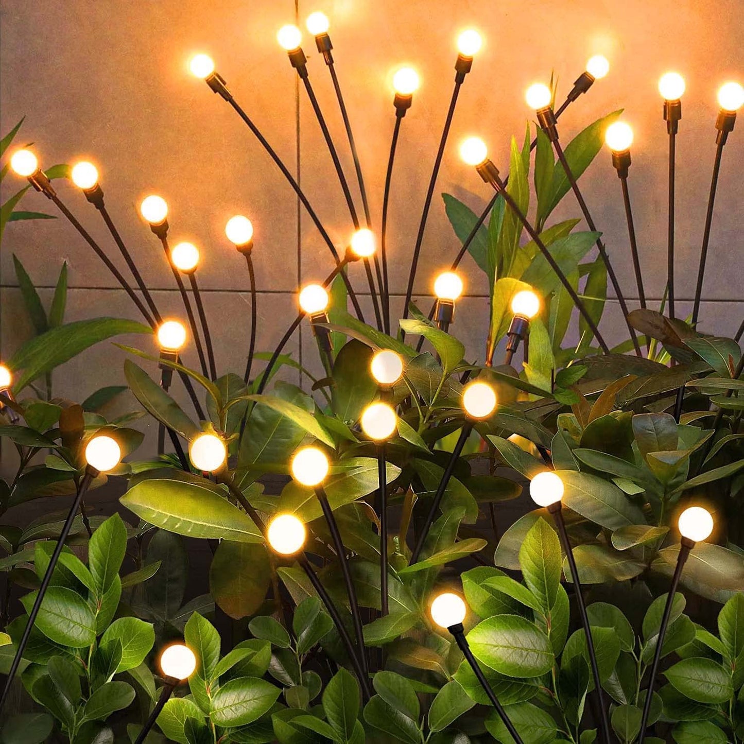 Rynx | Nbqq Solar Garden Lighting Outdoor, 10 Pack 60Led Waterproof Solar Powered Lights For Garden Path Patio, Swinging Lawn Decor As Ga