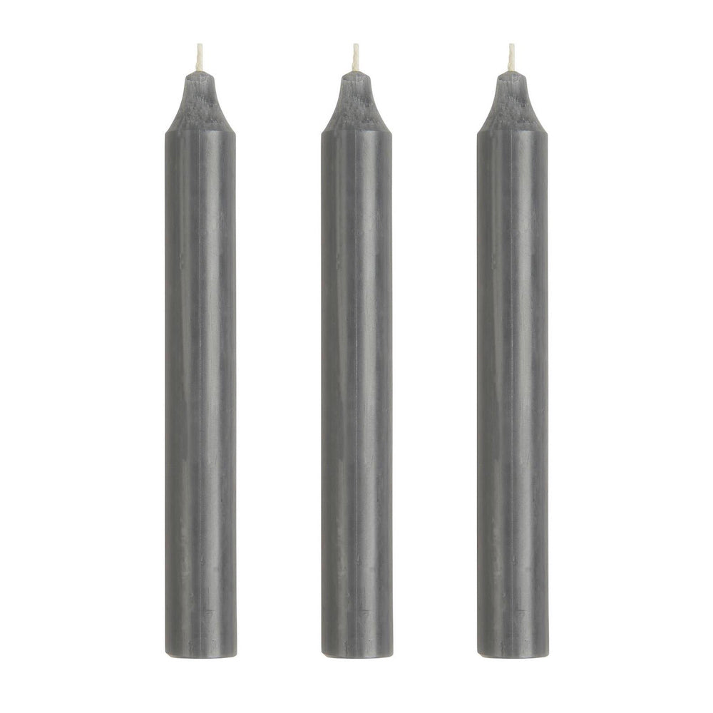 Rynx | Rustic Gray Candle Sticks Set of 3