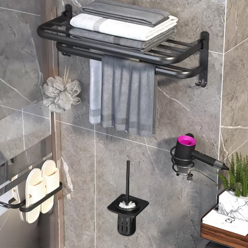 Rynx | Modern Bathroom Hardware Set Matte Black Metal Bathroom Accessories Kit