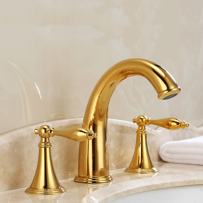 Rynx | Traditional Roman Bathtub Faucet Set Copper Fixed Deck Mount with Handles