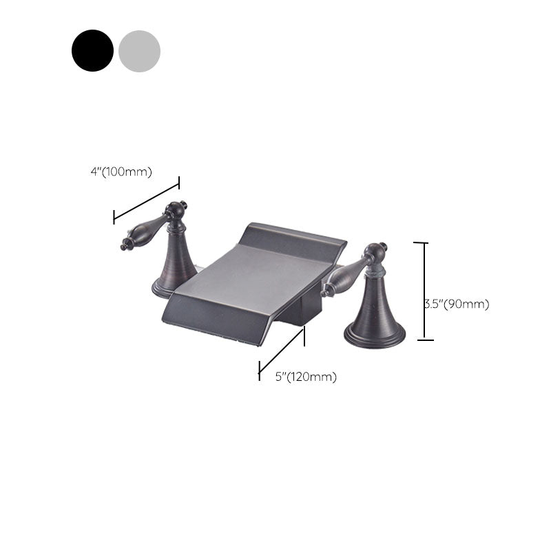Rynx | Traditional Roman Bathtub Faucet Set Copper Fixed Deck Mount with Handles