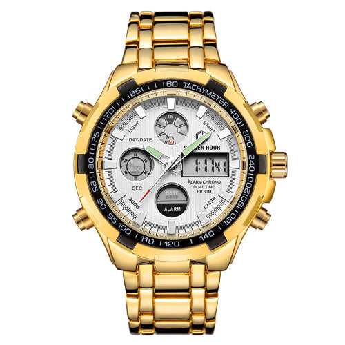 Rynx | Men's Calendar Alloy Sports Multi-function Watch