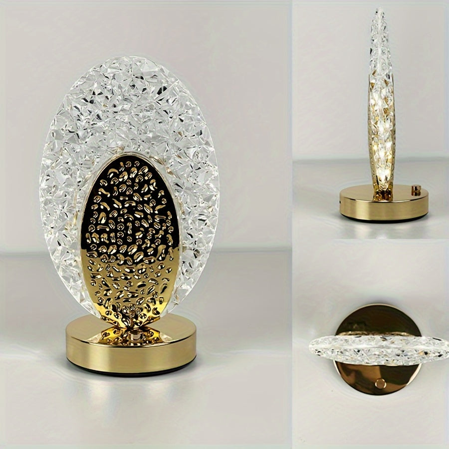 Rynx | FeatherLamp - USB Touch Table Lamp with Peacock Feather Design, Infinite Dimmable LED Light