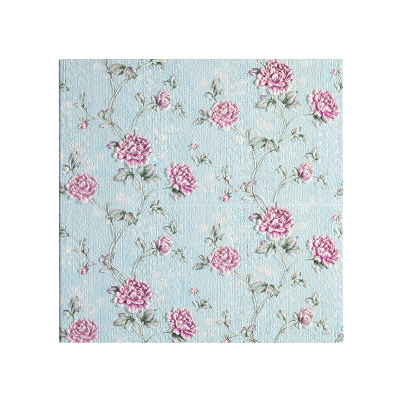 Rynx | Modern Wall Panel 3D Floral Print Peel and Stick Waterproof Wall Covering