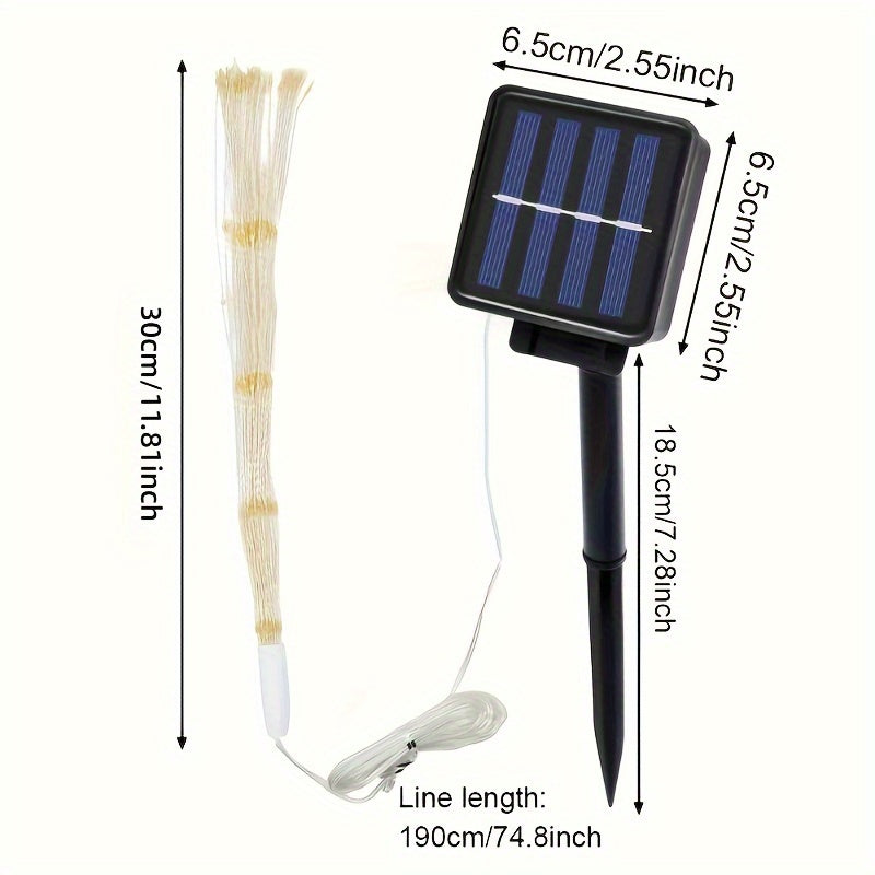 Rynx | SolarGlow - Solar Energy LED Garden Lighting with 90 Warm White LED Lights