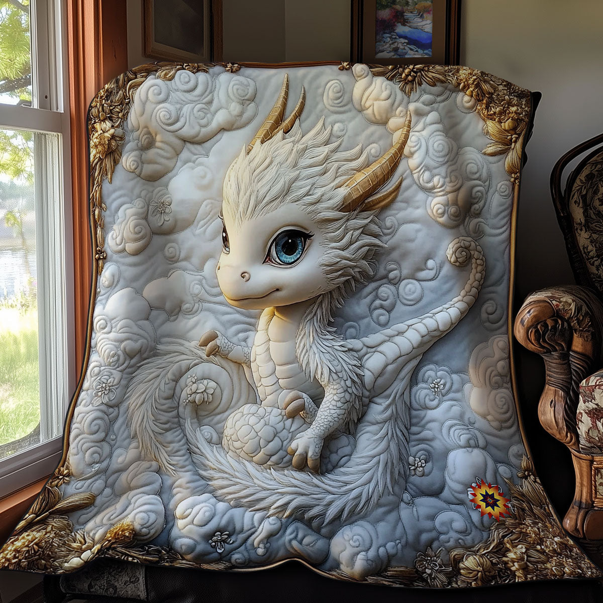 Rynx | Royal White Dragon Duvet