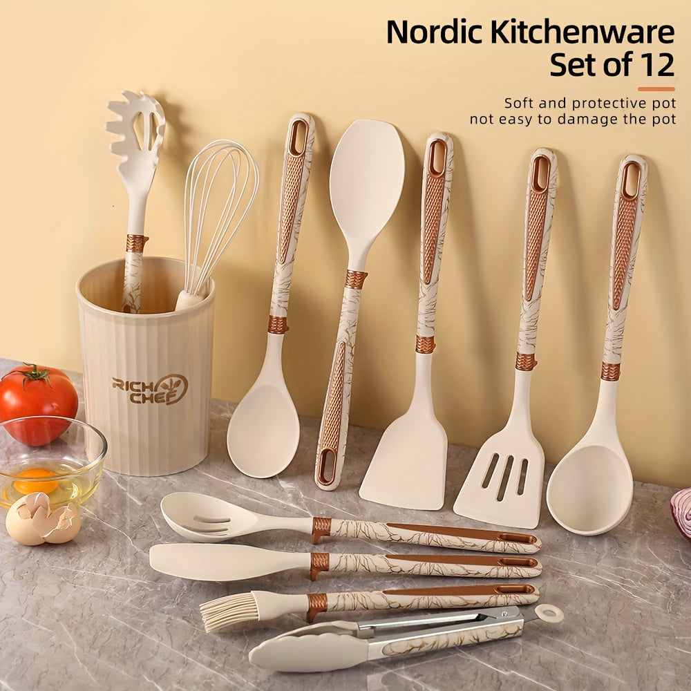 RYNX | Cooking - Cooking fun with the Elegant Silicone Kitchen Utensil Set