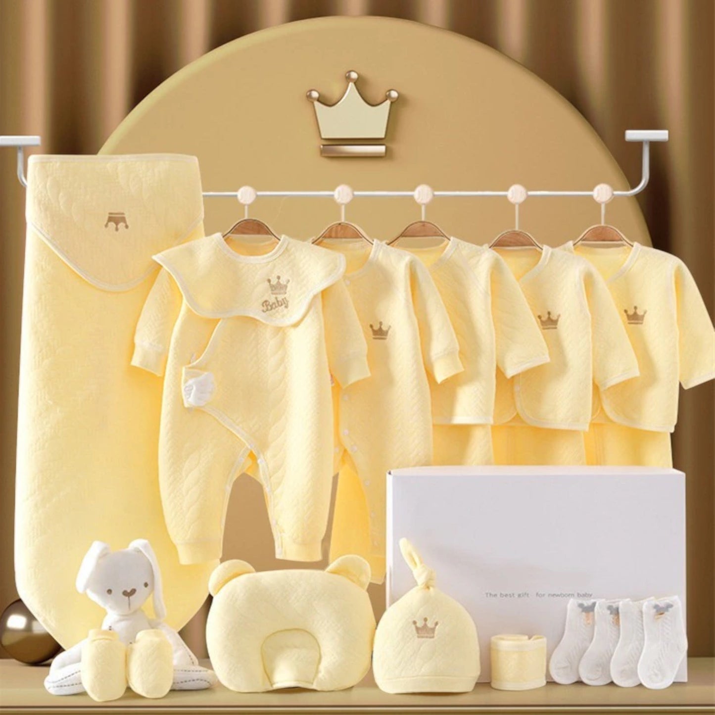 RYNX | Newborn Baby Luxury Set Yellow 3-6M