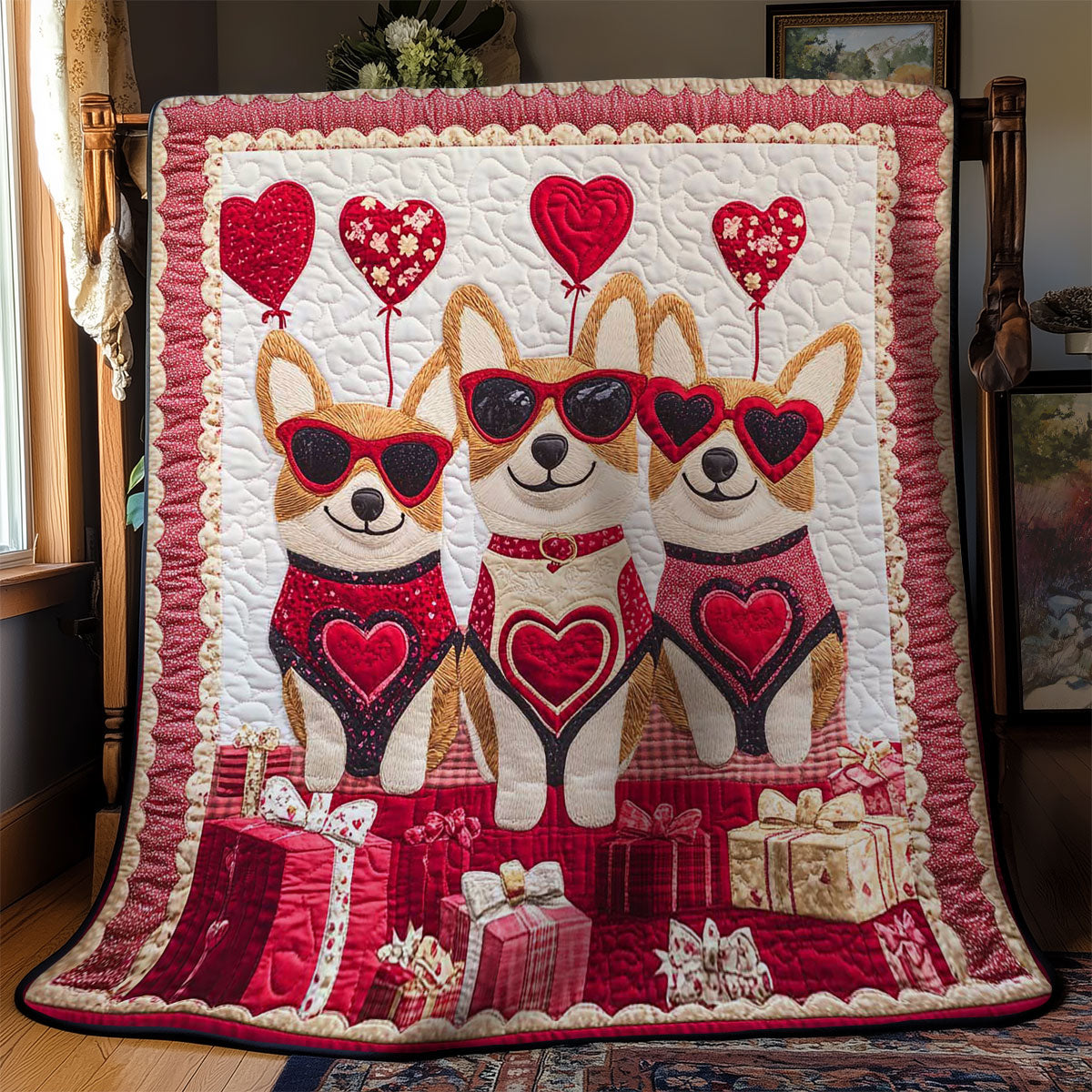 Rynx | Corgi Love Celebration Blanket