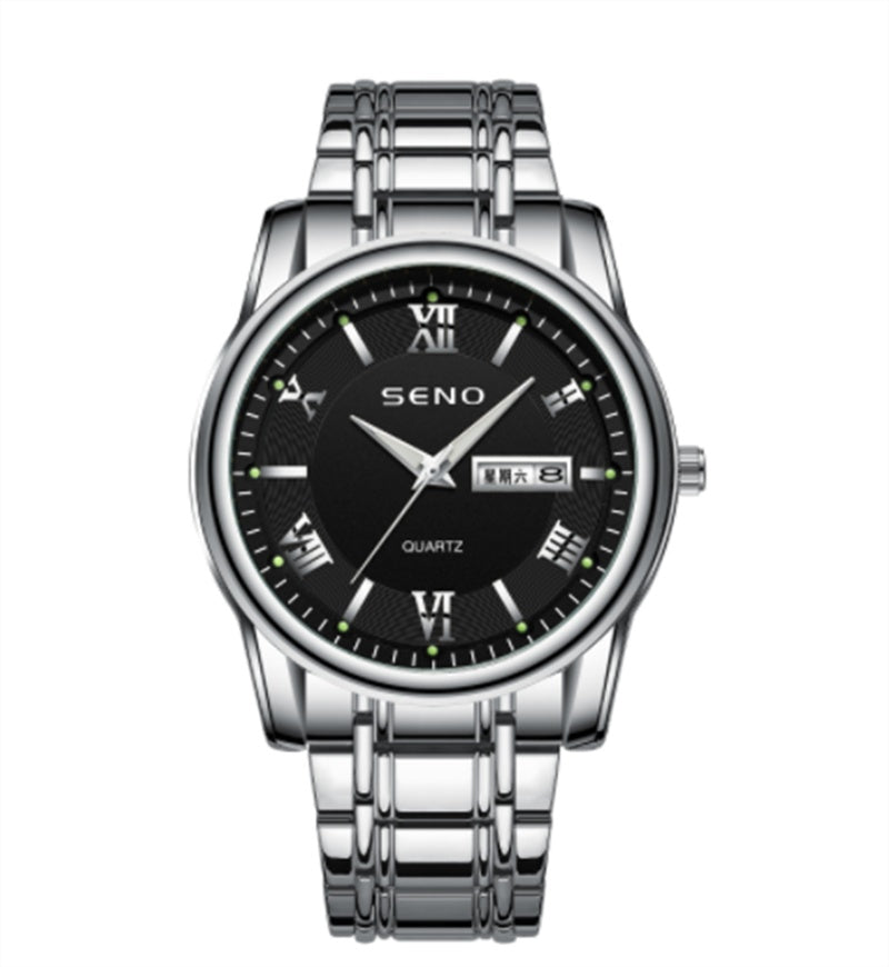 Rynx | Men's Luminous Waterproof Dual Calendar Mercury Watch