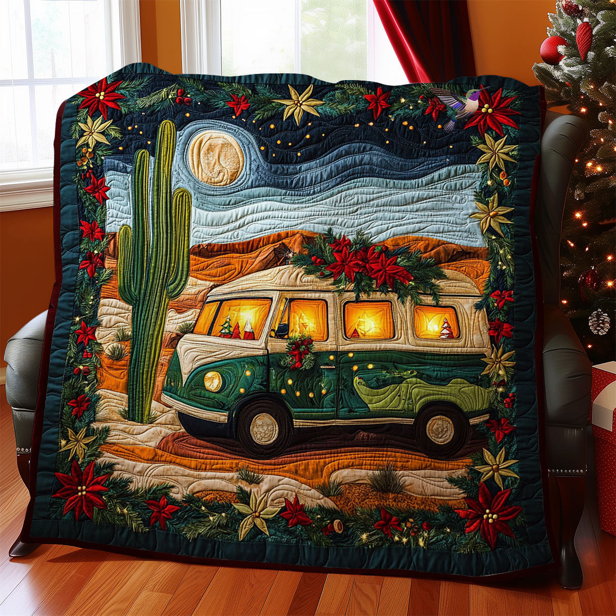Rynx | Camping Desert Christmas Quilt