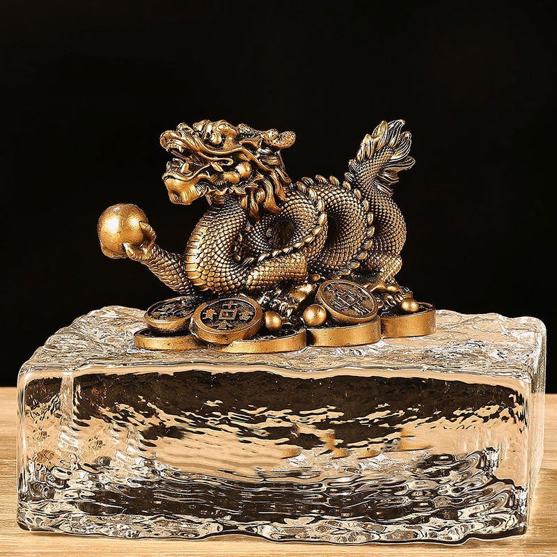 Rynx | Fortune Dragon Resin Decor for Home & Office