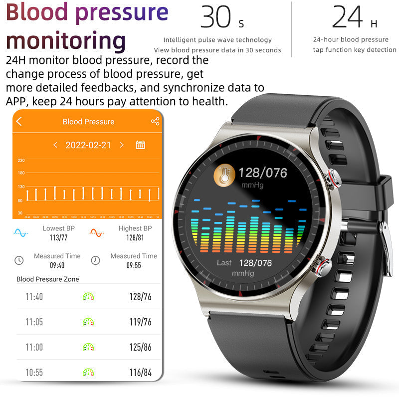 RYNX | Cfda Ekg Blood Oxygen Heart Rate Health Monitoring Smart Watch