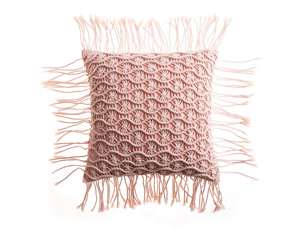 Rynx | Macrame Tassel Pillow Cover, Handmade Pillow Cover