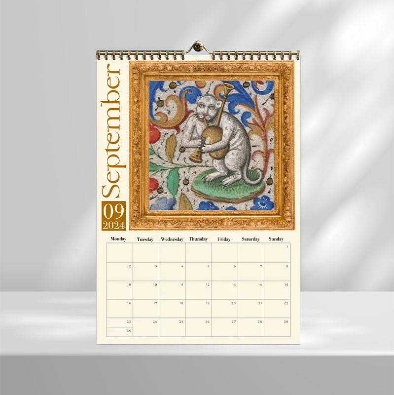 Rynx | Strange Medieval Cats Wall Calendar 2024