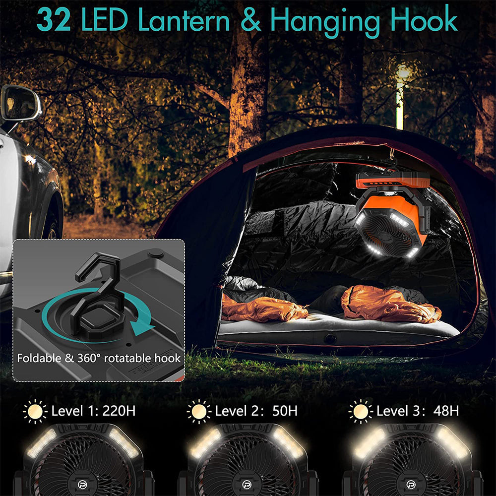 Rynx | Camping LED Fan with Light