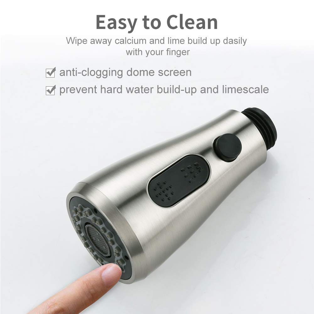Rynx | 2 Beam Shower Head Matt Shower with Stop Button Replacement Fitting Replacement Hand Shower