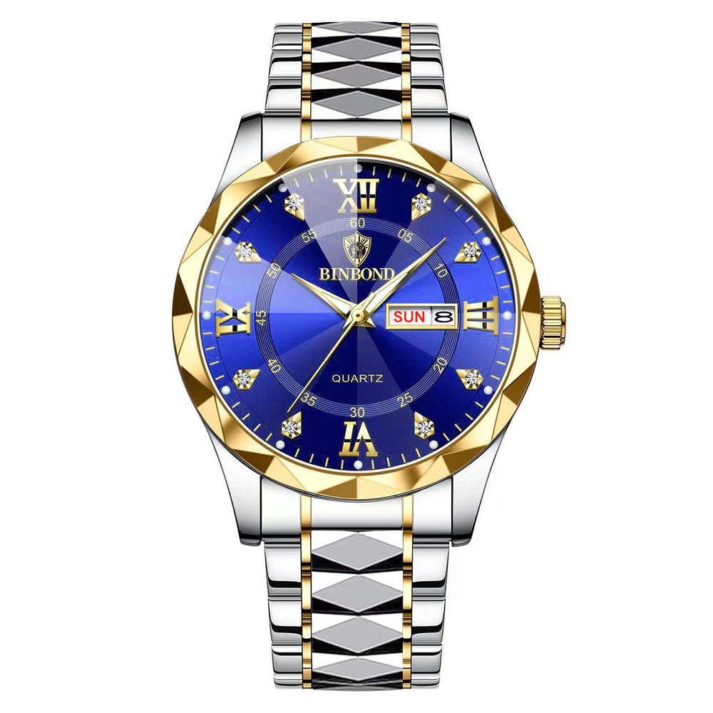 Rynx | Waterproof Luminous Dual Calendar Watch Men