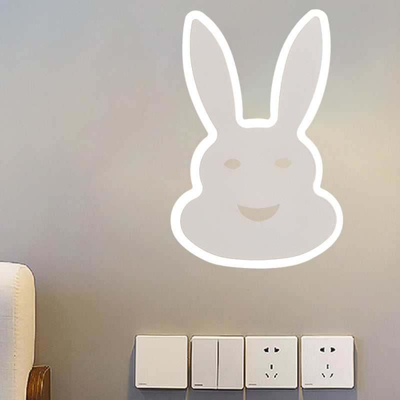 Rynx | Macaroon Rabbit/Fish Wall Lamp Iron Children's Room LED Wall Light Lighting Fixture in White/Pink/Blue
