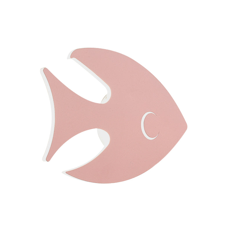 Rynx | Macaroon Rabbit/Fish Wall Lamp Iron Children's Room LED Wall Light Lighting Fixture in White/Pink/Blue