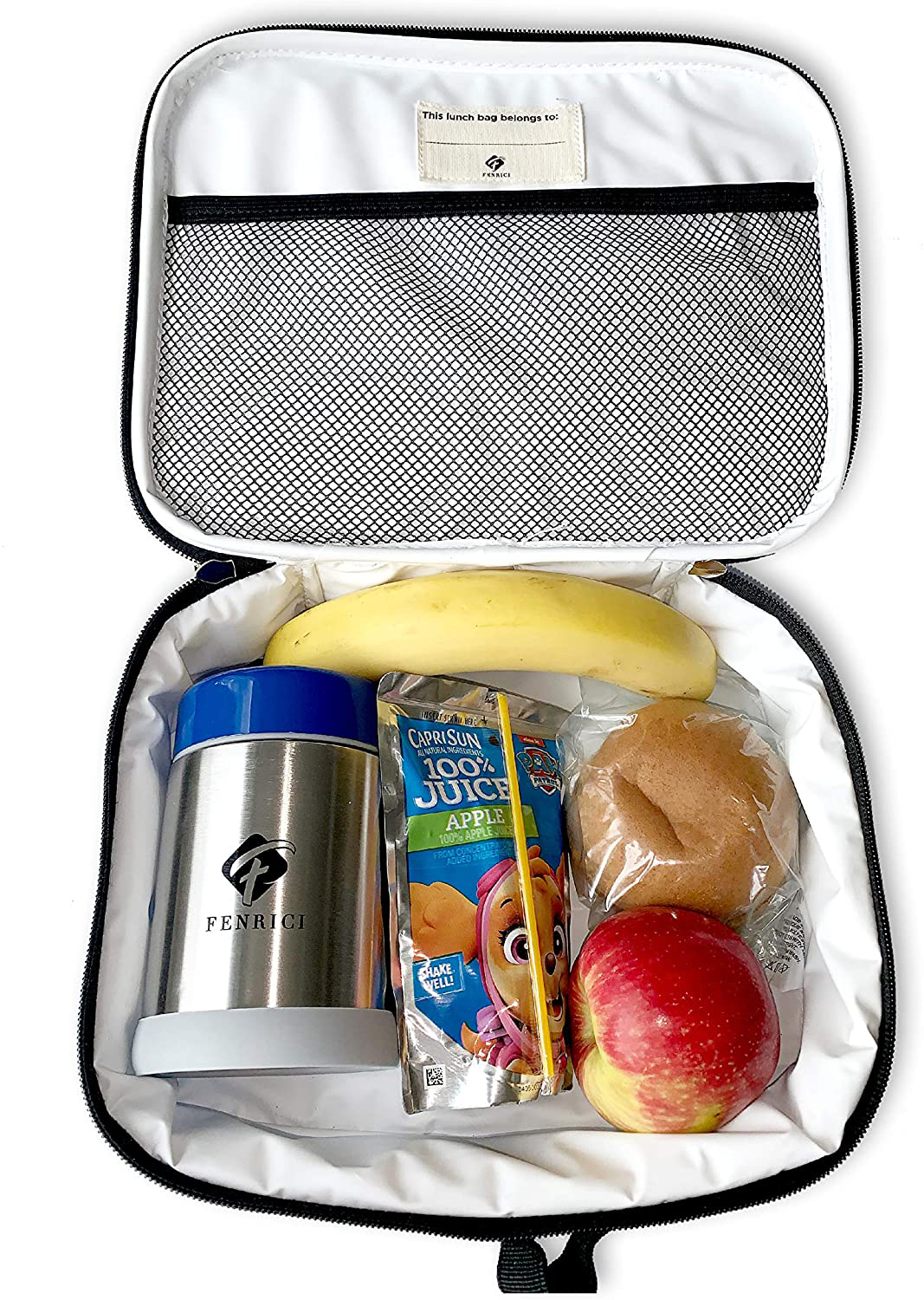 Rynx | Fenrici Tie Dye Lunch Box For Boys, Girls, Kids Insulated Lunch Bag, Soft Room, Spacious, BPA Free, Food Safe, 10.8in X 9.2in X 3.8in (Indigo Blue Tie Dye)