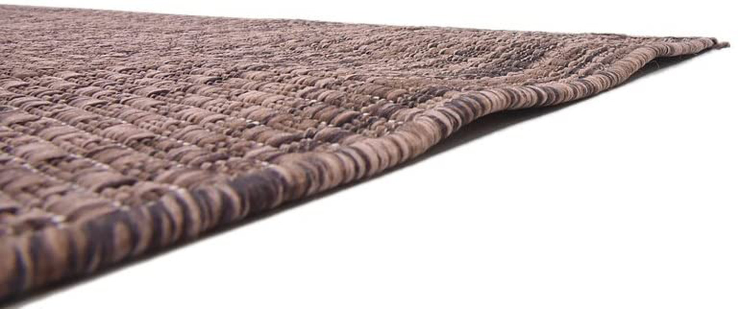 Rynx | Unique Loom Solid Collection Casual Transitional Indoor and Outdoor Flatweave Runner Rug, 2' 7" x 12', Marine Blue/Light Blue