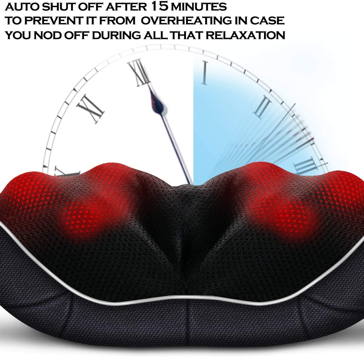 Rynx | Shiatsu neck massage and back massages with heat, VIKTOR JURGEN deep tissue kneading comfort sports recovery massage devices for neck, back, shoulders, feet, relaxation gifts for him, her, women, men