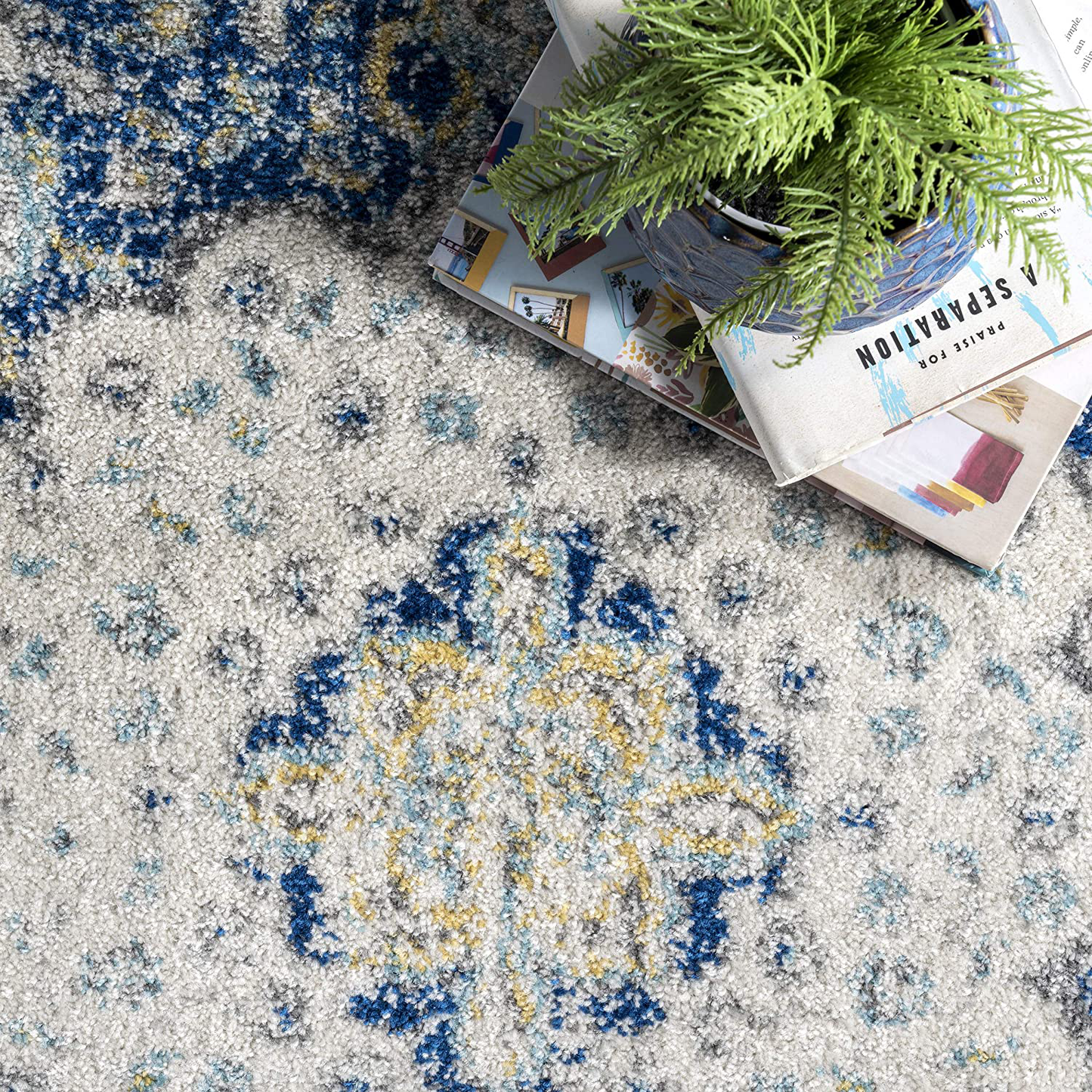 Rynx | nuLOOM Paisley Verona Vintage Persian Runner Rug, 2' 8" x 12', Blue