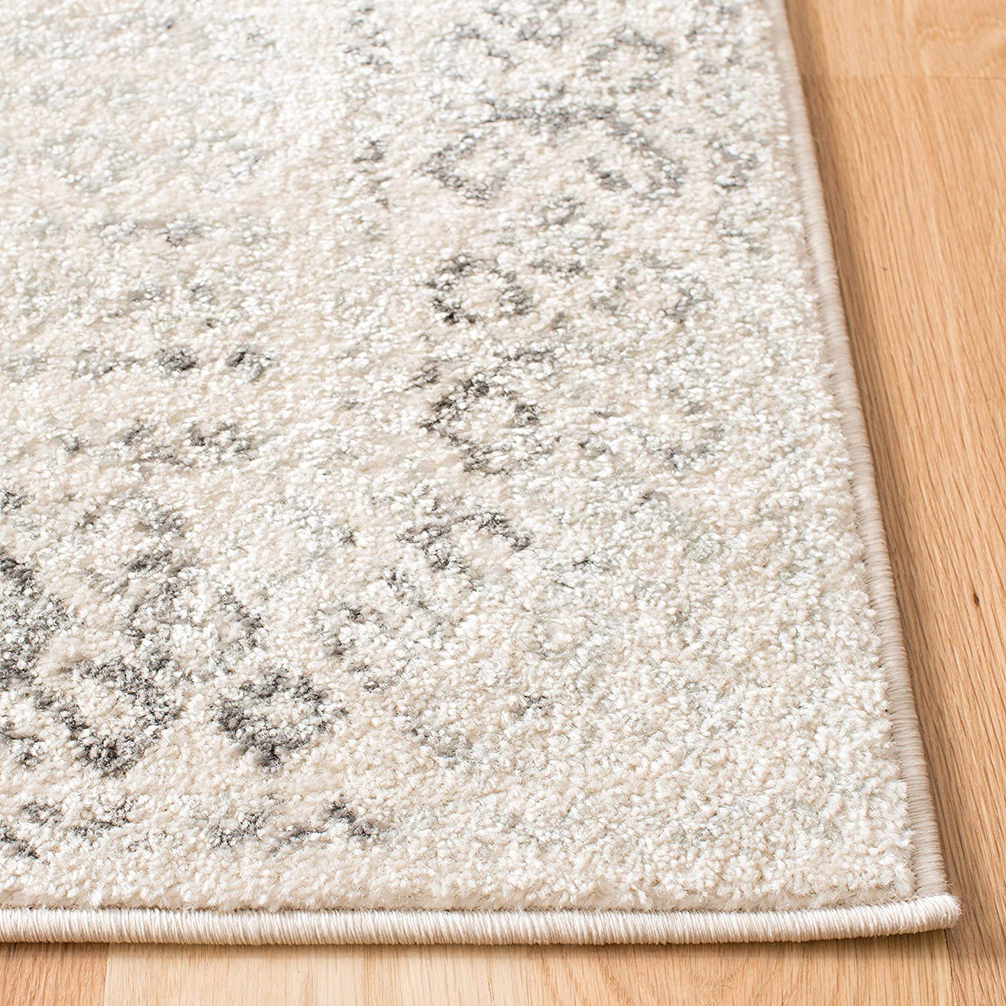 Rynx | Safavieh Tulum Collection Tul264f Moroccan Boho Distressed Non-Shedding Stain-Resistant Living Room Bedroom Area Rug, 2' X 5', Dark Gray / Ivory