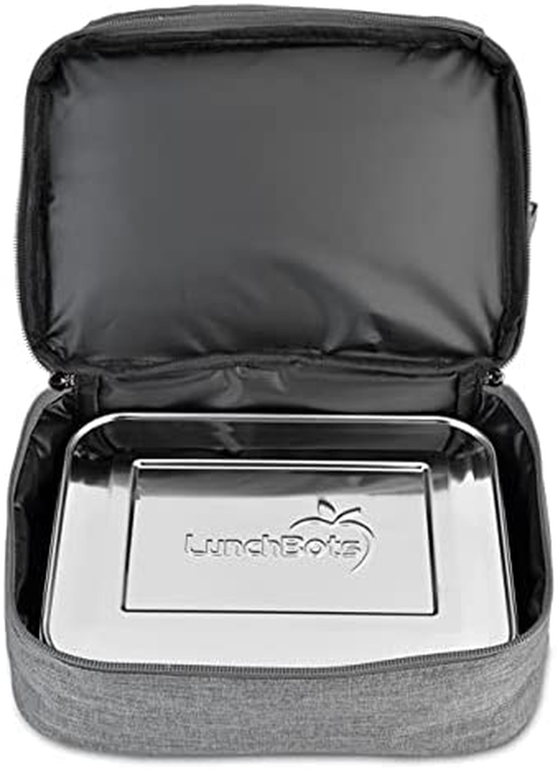 Rynx | Lunchbots Duplex Insulated Lunch Bag - Double Section Design Fits Lunchbots Uno, Duo, Trio, Quad, Rounds, Bento Cinco Perfect - Spacious Thermal Lunch Bag For Kids And Adults - Royal Blue