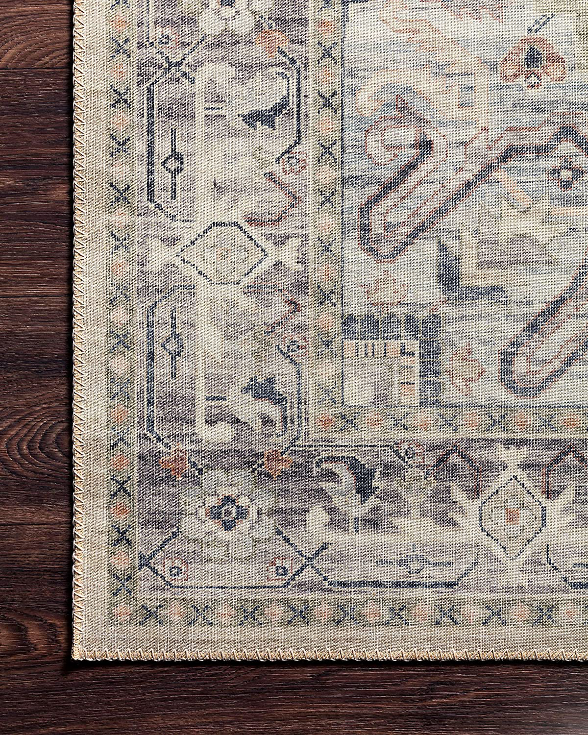 Rynx | Loloi II Hathaway Collection HTH-04 Beige / Multi, Traditional Accent Carpet, 3'-6" x 5'-6"
