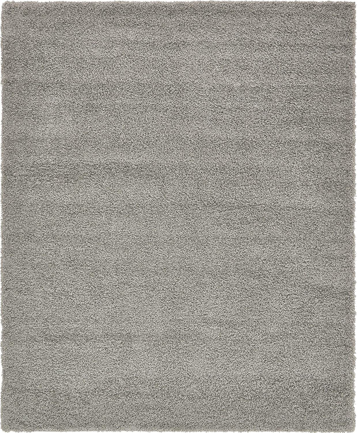 Rynx | Unique Loom Solo Solid Shag Collection Area Modern Plus Rug Lush & Soft, 2' 2 X 3' 0, Eggplant Purple