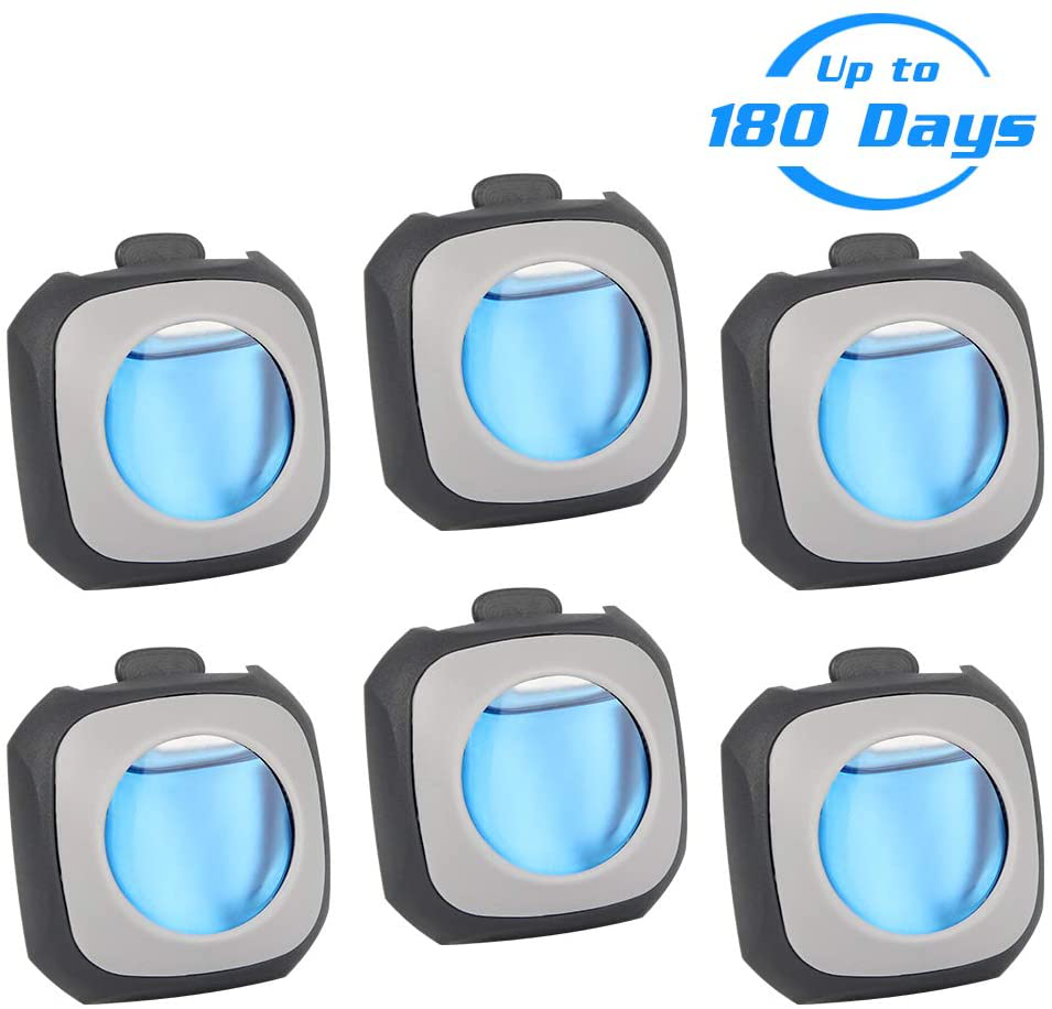 Rynx | Air Jungles New Car Scent Car Air Freshener Clip(Blue Sky), 6 Car Freshener Vent Clips, 4ml Each, Long Lasting Air Freshener for Car, Up to 180 Days Car Refresher Odor Eliminator