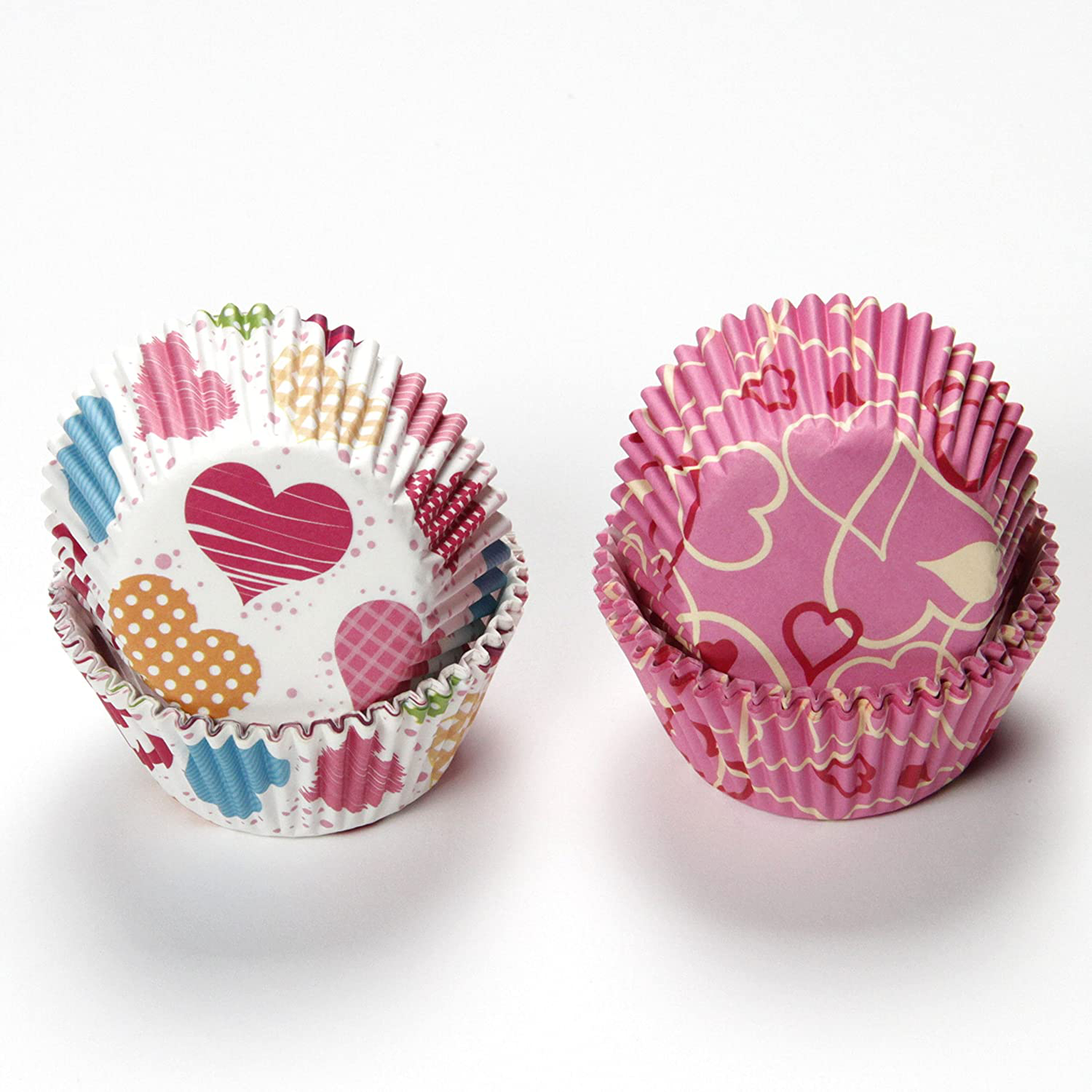 Rynx | Chef Craft Paper Patterned Muffin Cases, 50 pcs, White/Red