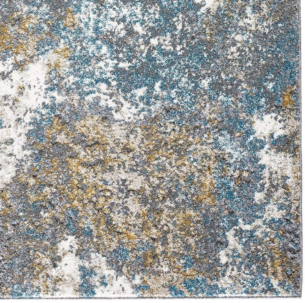 Rynx | Persian Rugs 6490 Gray 2 x 7 Abstract Modern Area Rug