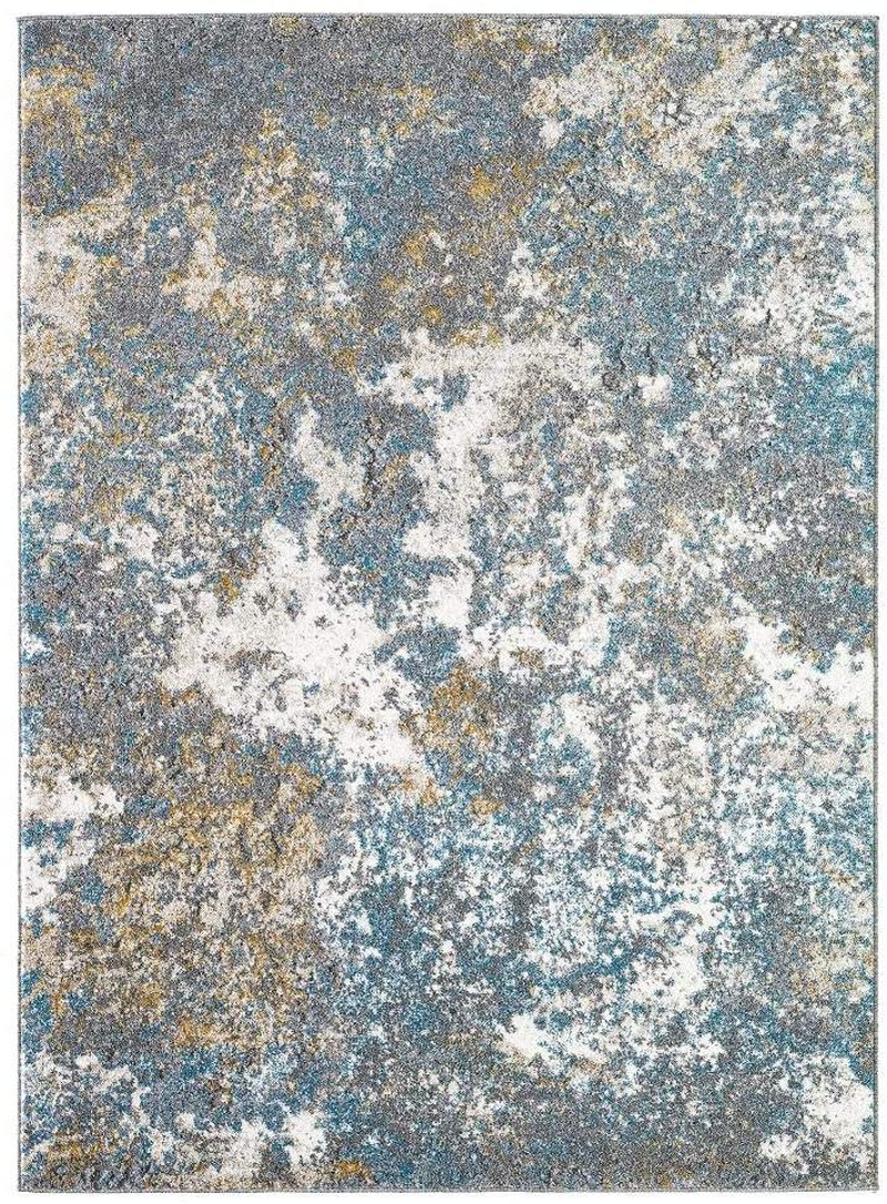 Rynx | Persian Rugs 6490 Gray 2 x 7 Abstract Modern Area Rug