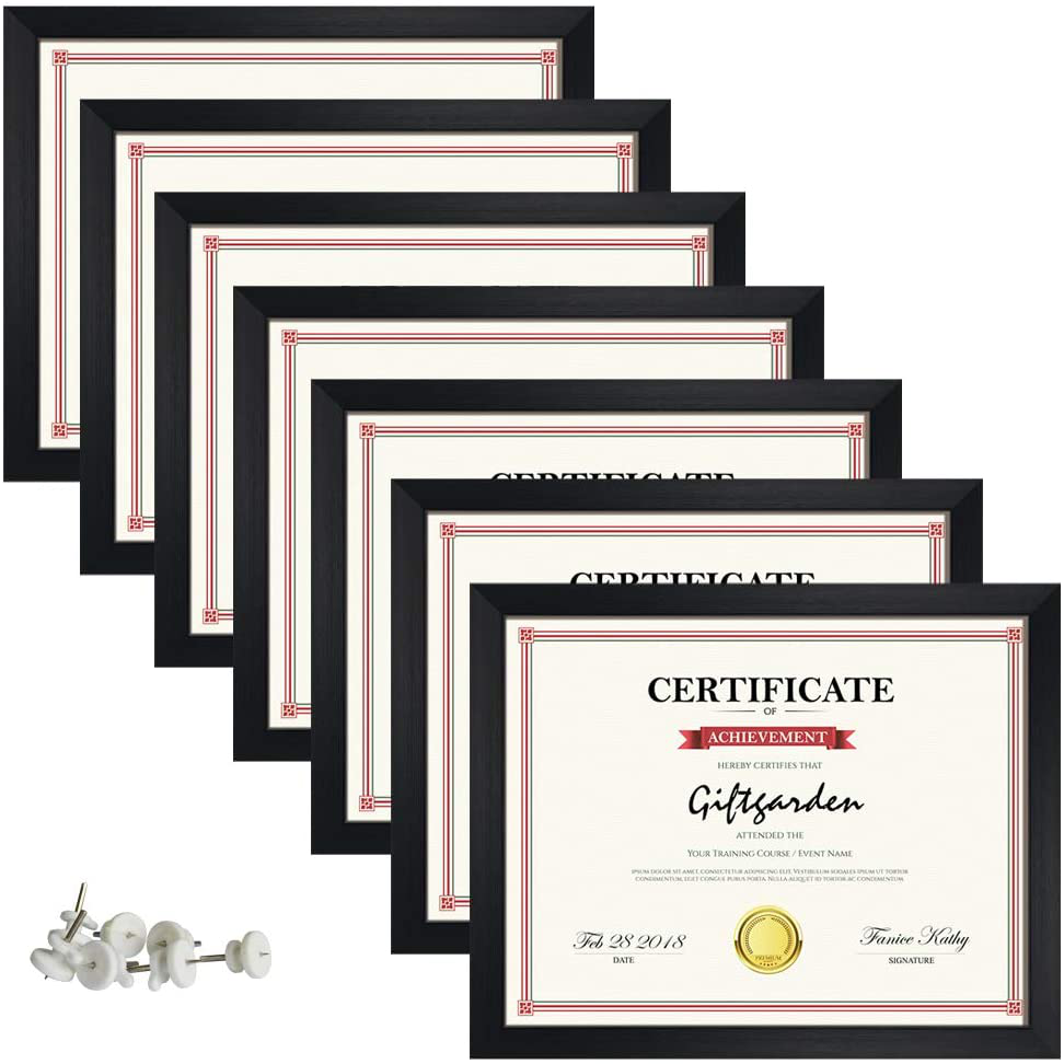 Rynx | Giftgarden 4x6 Picture Frames Set of 7, Multi 4 x 6 Frame for Wall or Table Display, Black