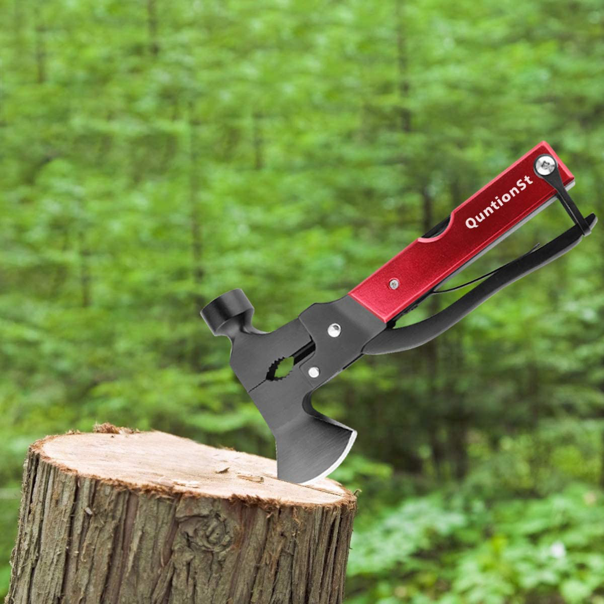 Rynx | Camping Equipment Multitool, Ball and Unique Birthday Gifts for Men Father Man Boyfriend, 16-in-1 Survival Gear for Outdoor Hunting Hiking, Emergency Escape Tool with Axe, Hammer, Pliers, Knife, Bottle Opener