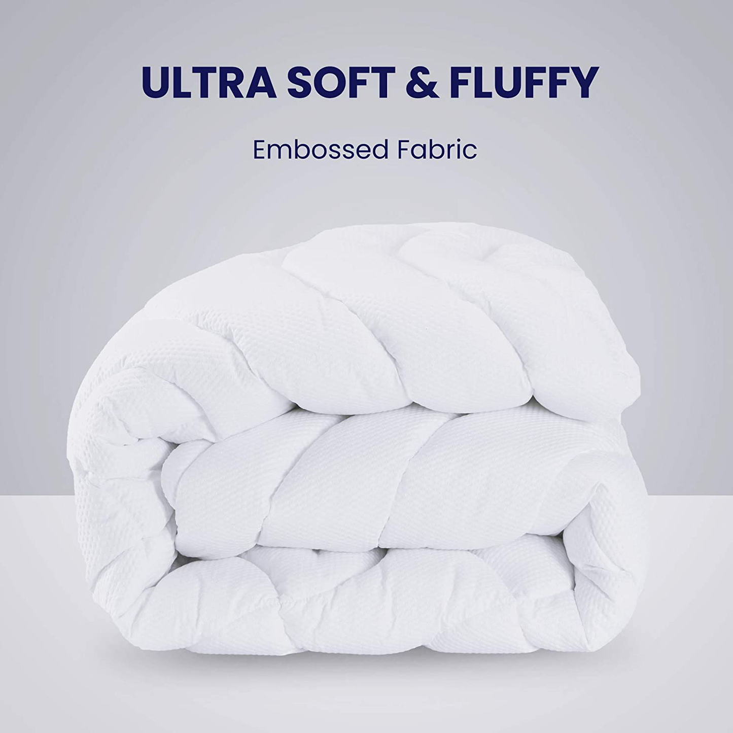 Rynx | SLEEP ZONE Premium Mattress Protector Cooling Overfilled Fluffy Soft Topper Zone Design Up to 21 inches Deep Pocket with Athletic Quality Elastic Skirt, White, Queen