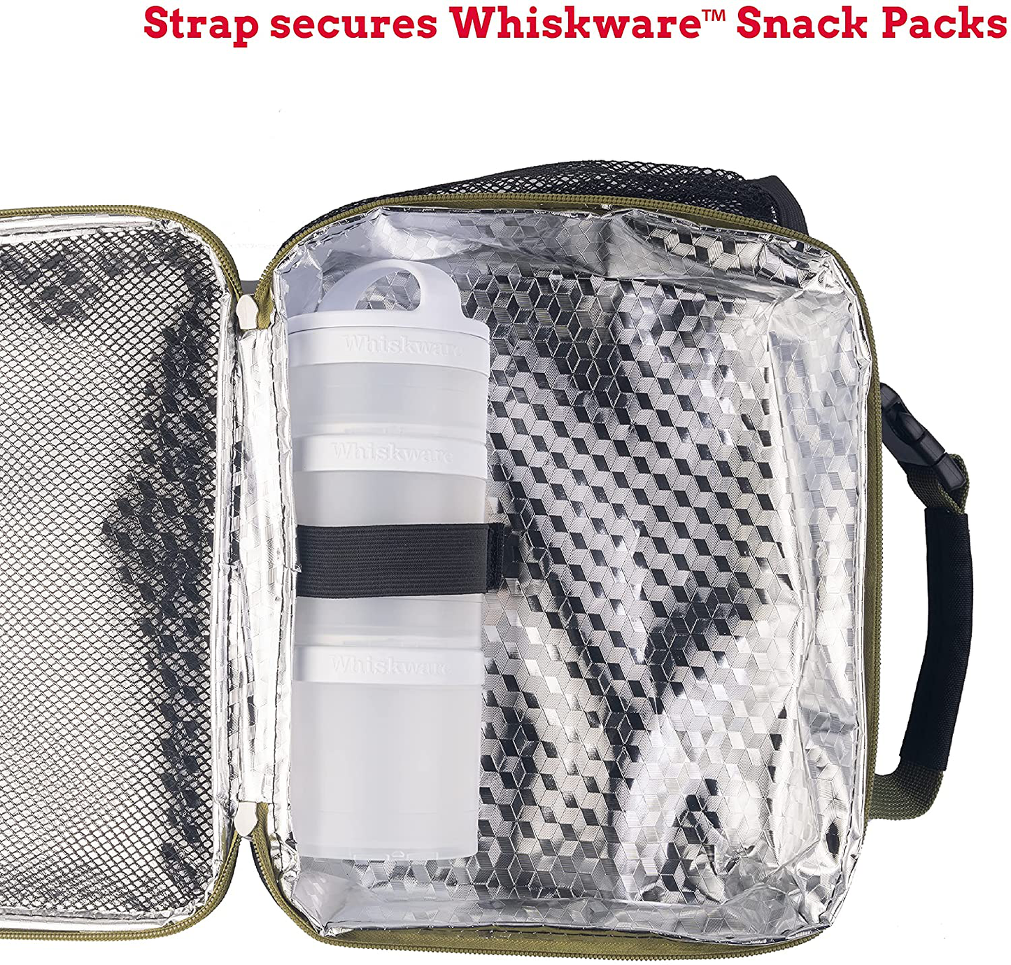 Rynx | Whiskware Insulated Soft Cooler Bag Lunch Box For School, Work And Travel, One Size, Black